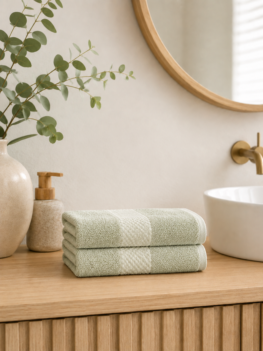 The Linen Room Luxury Hand Towel – 50 × 100 cm – 100% Premium Cotton – 650 GSM 20/2 Double Yarn – Hotel Quality – Soft & Highly Absorbent